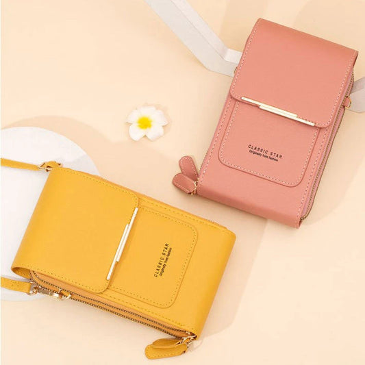 PU Leather Touchscreen Crossbody Bag