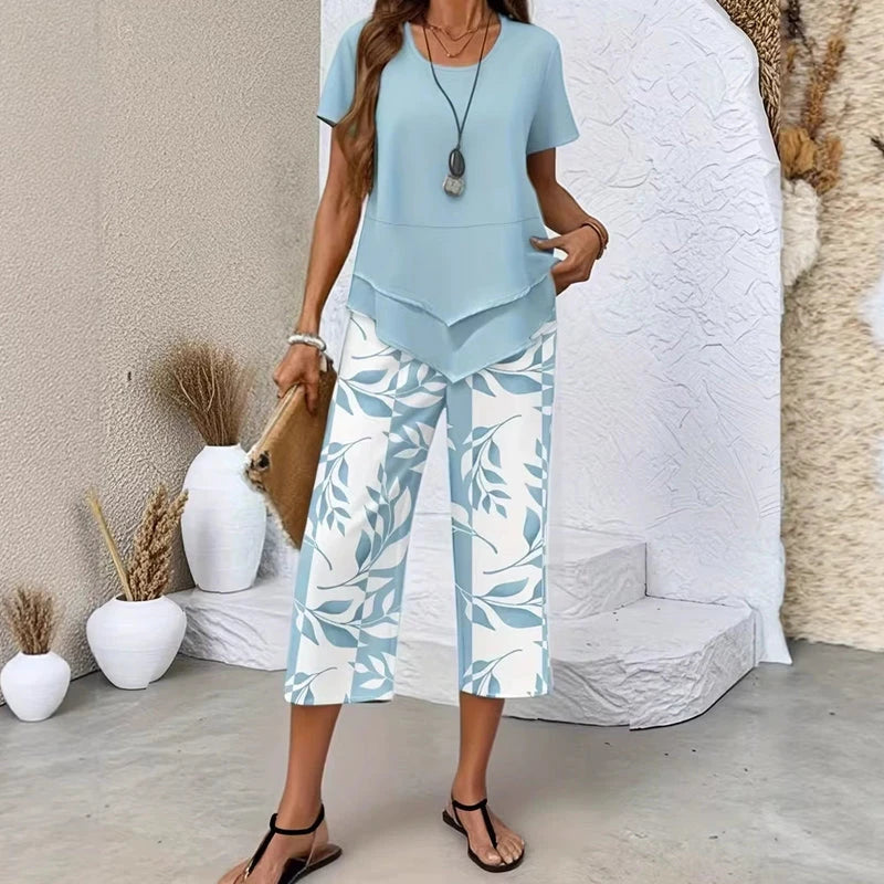 Printed Tunic Trouser Set