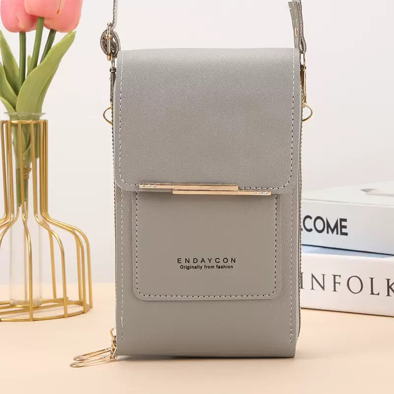 PU Leather Touchscreen Crossbody Bag