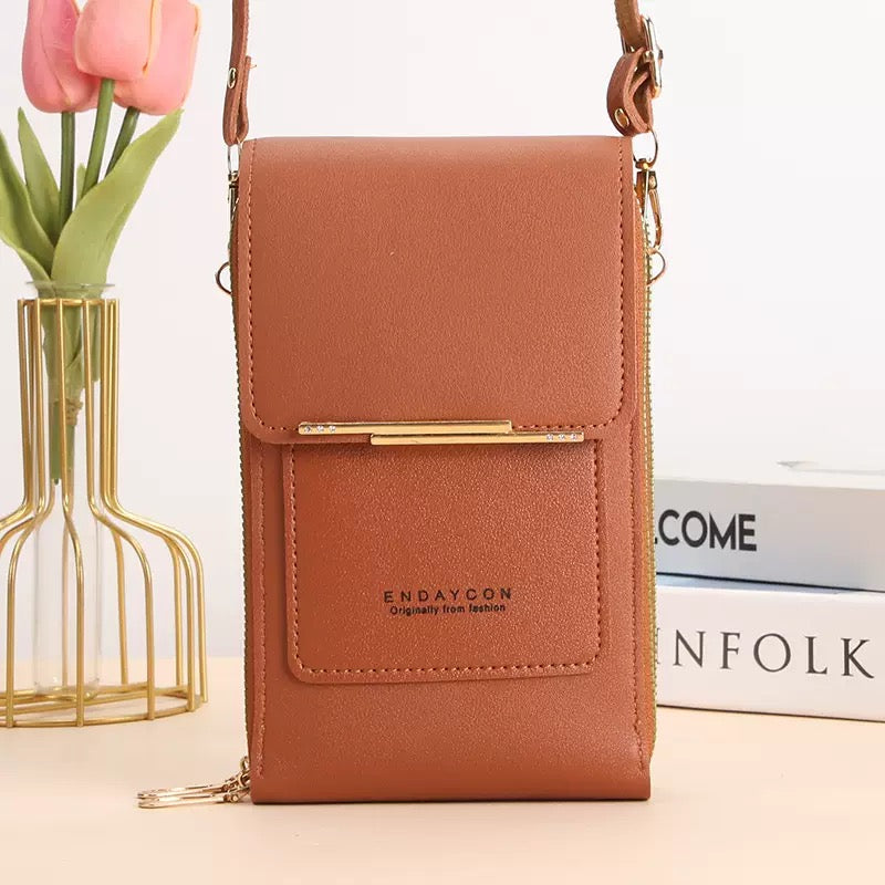 PU Leather Touchscreen Crossbody Bag