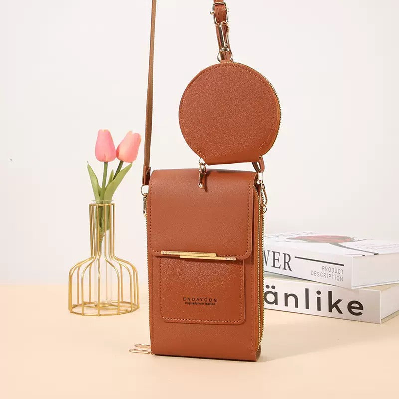 PU Leather Touchscreen Crossbody Bag