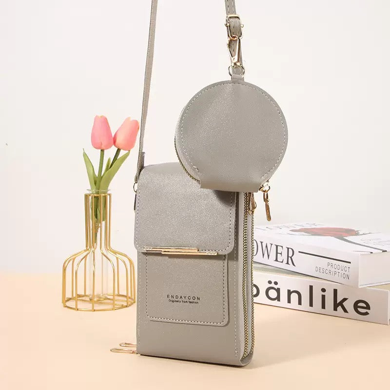 PU Leather Touchscreen Crossbody Bag